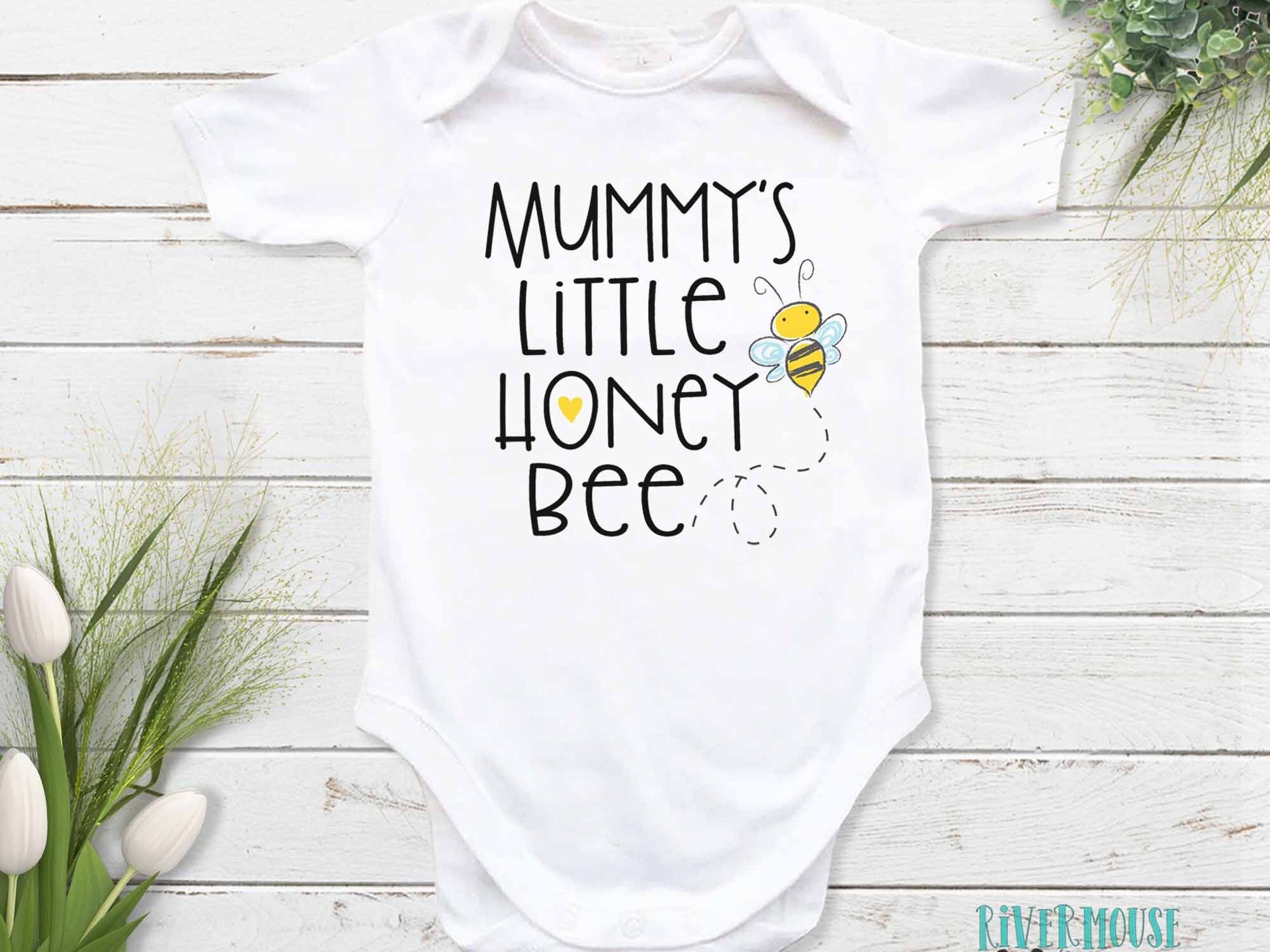 Mummy and Daddy's Little Honey Bee Baby Bodysuit