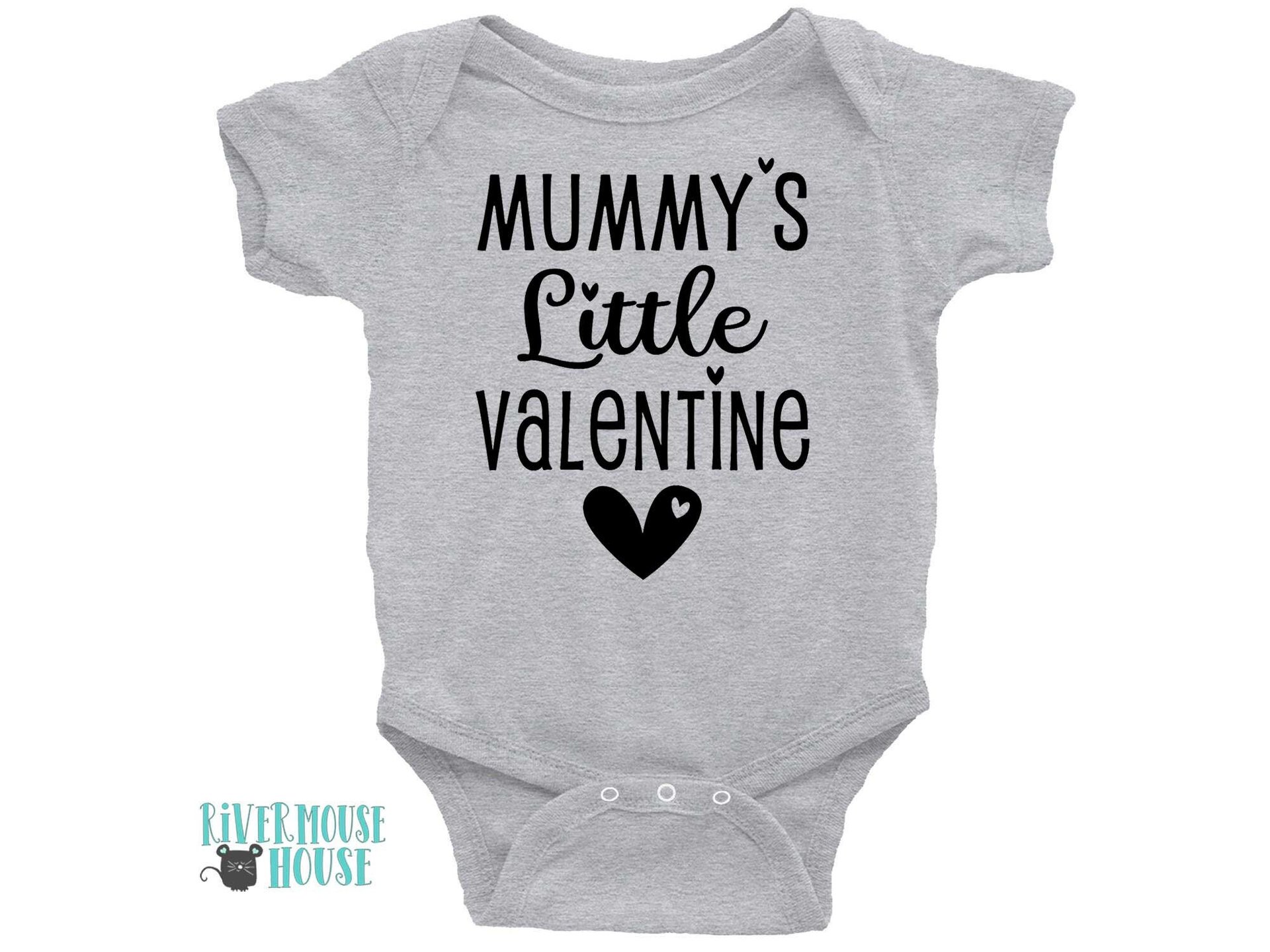 Little Valentine Personalised Baby Bodysuit, Customised for Daddy, Mummy, Aunty, Nanna etc