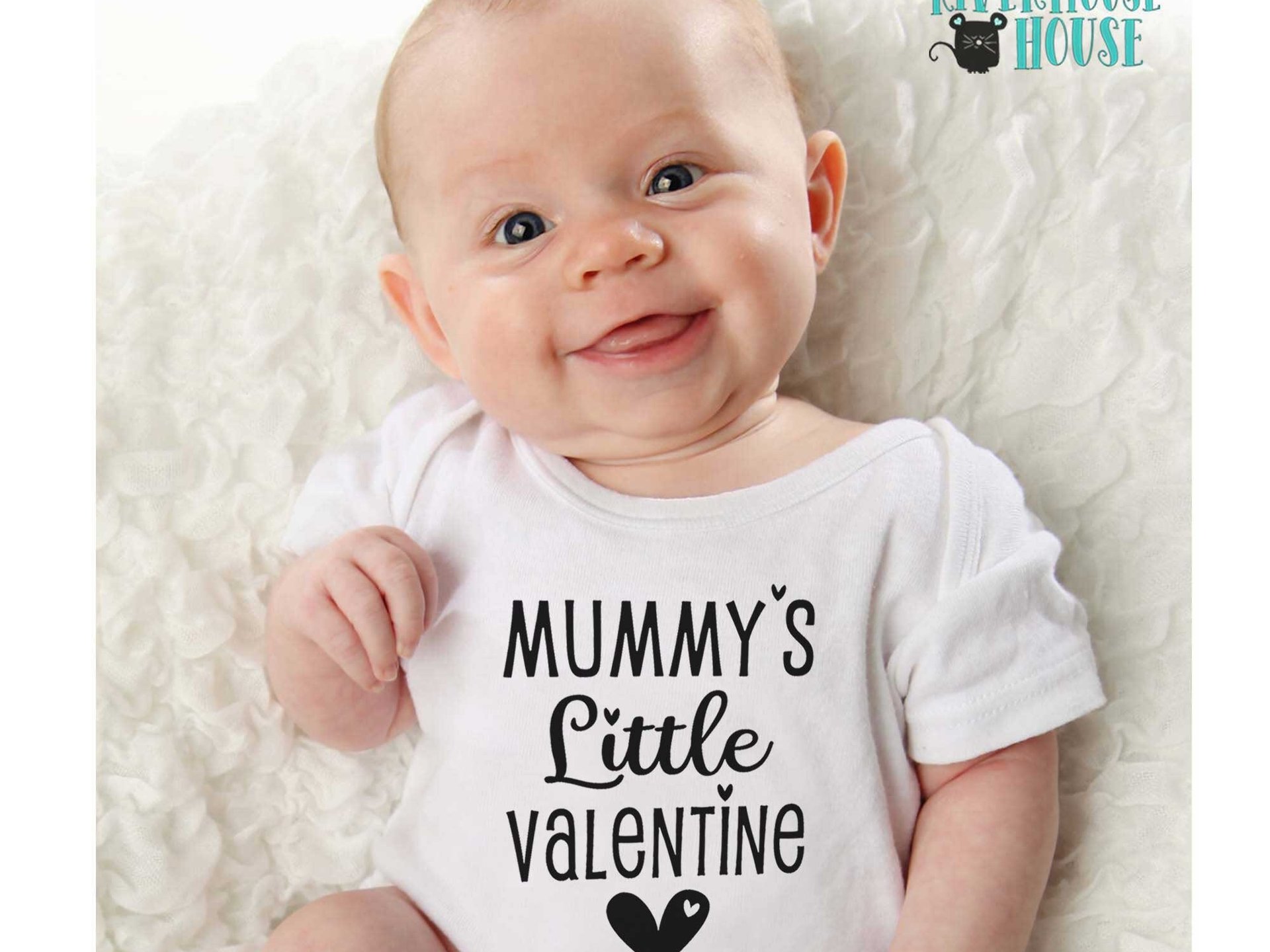 Little Valentine Personalised Baby Bodysuit, Customised for Daddy, Mummy, Aunty, Nanna etc