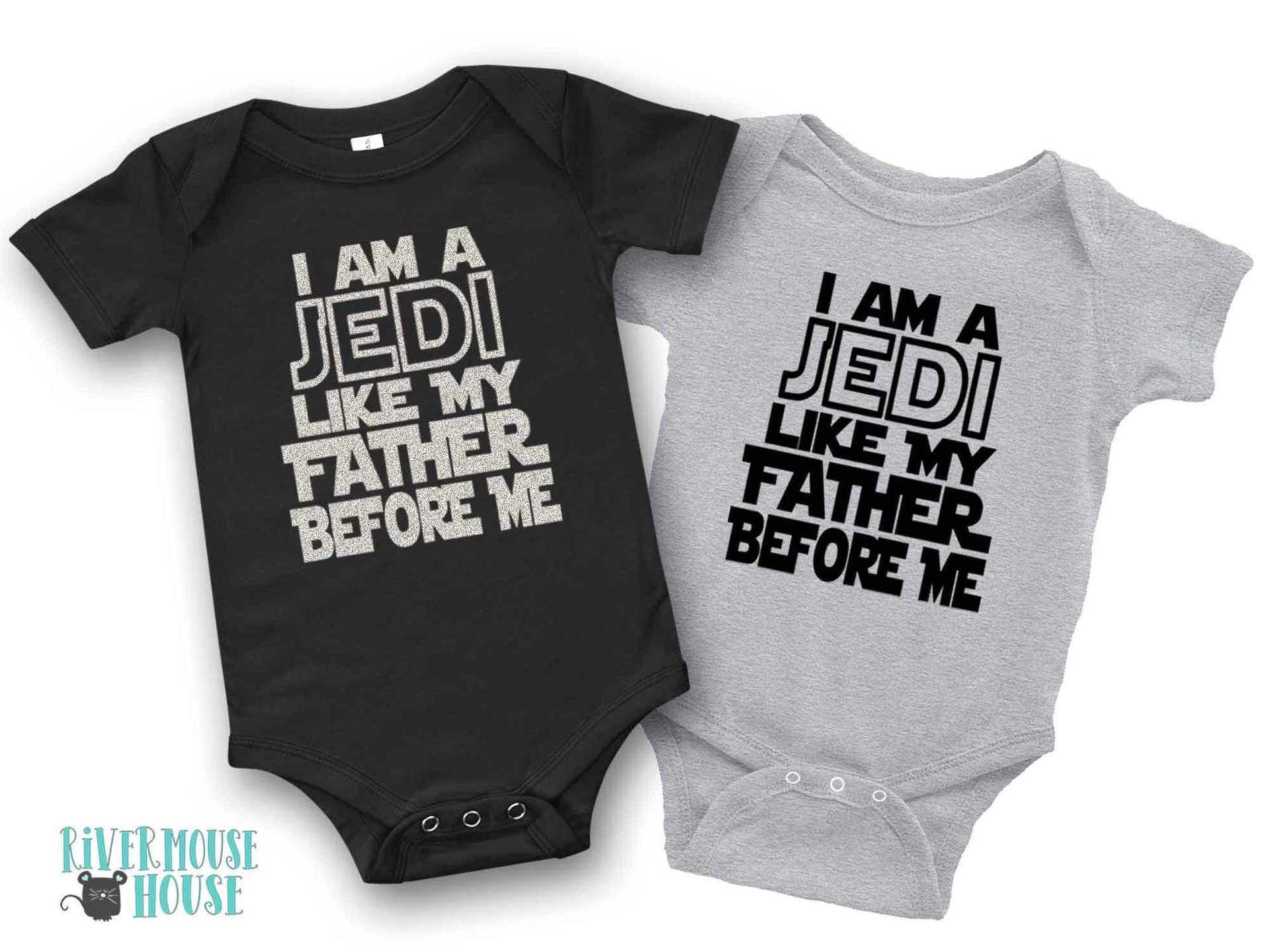 I Am a Jedi Like My Father Before Me Star Wars Baby Bodysuit