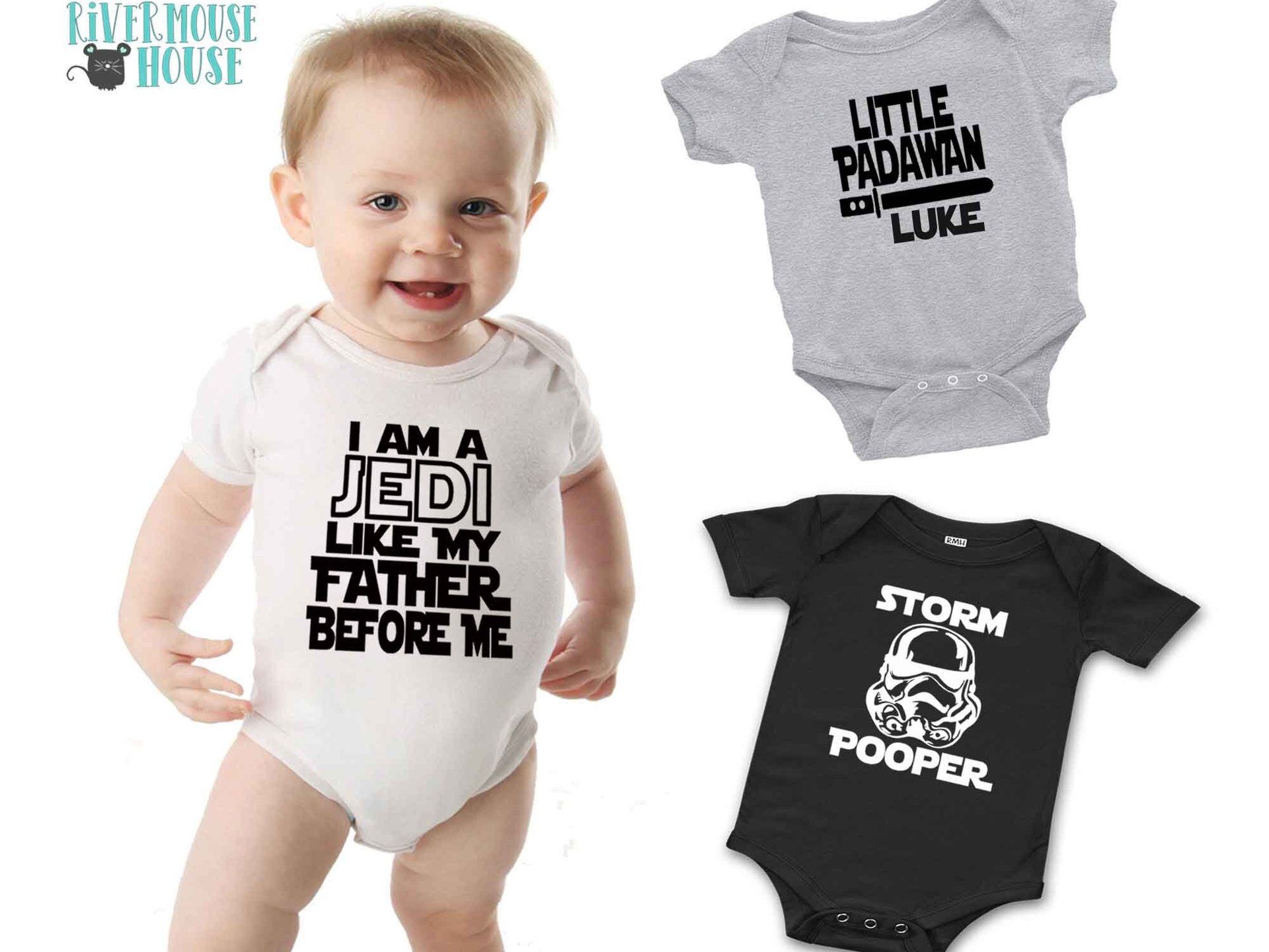 I Am a Jedi Like My Father Before Me Star Wars Baby Bodysuit