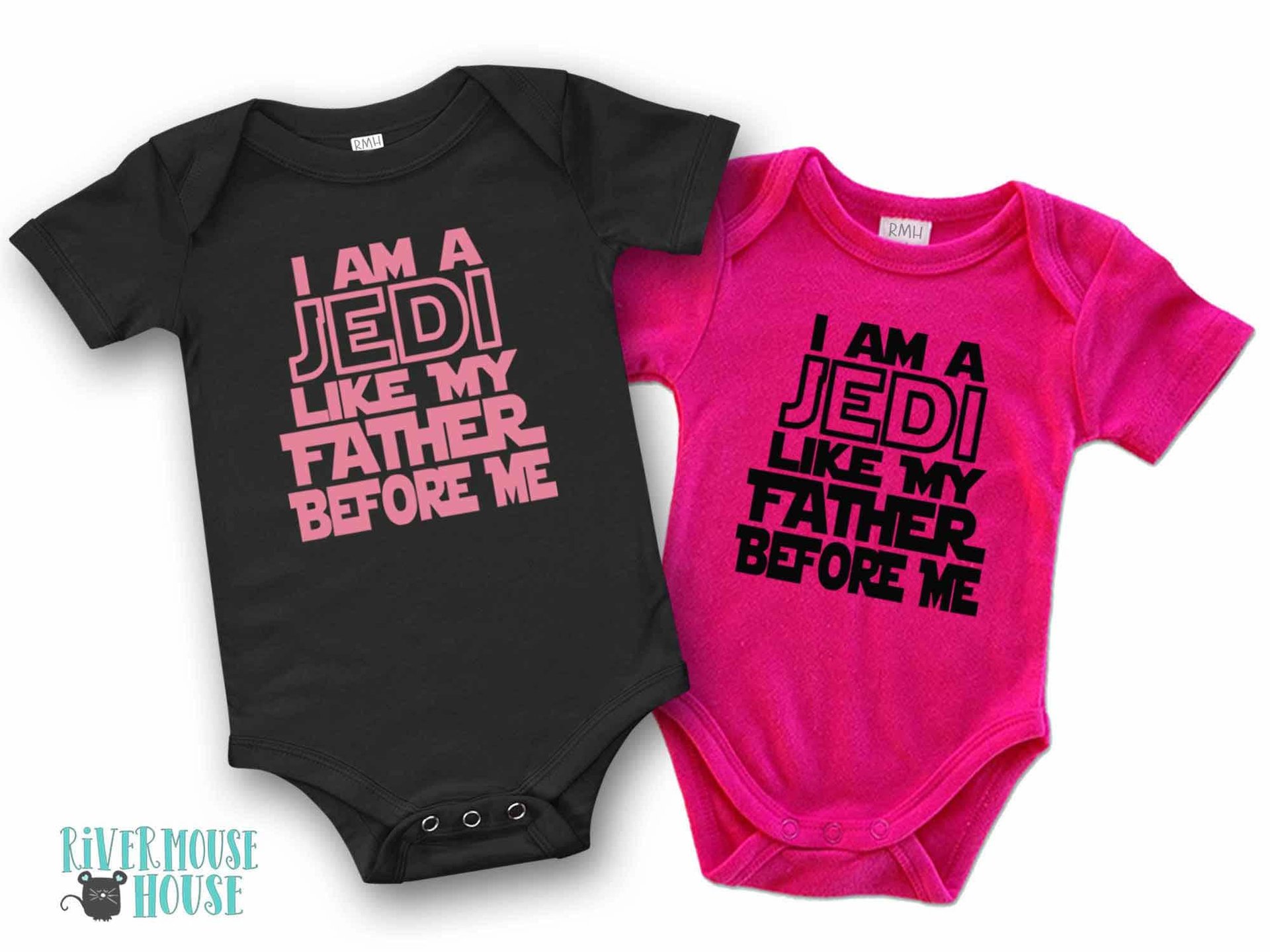 I Am a Jedi Like My Father Before Me Star Wars Baby Bodysuit