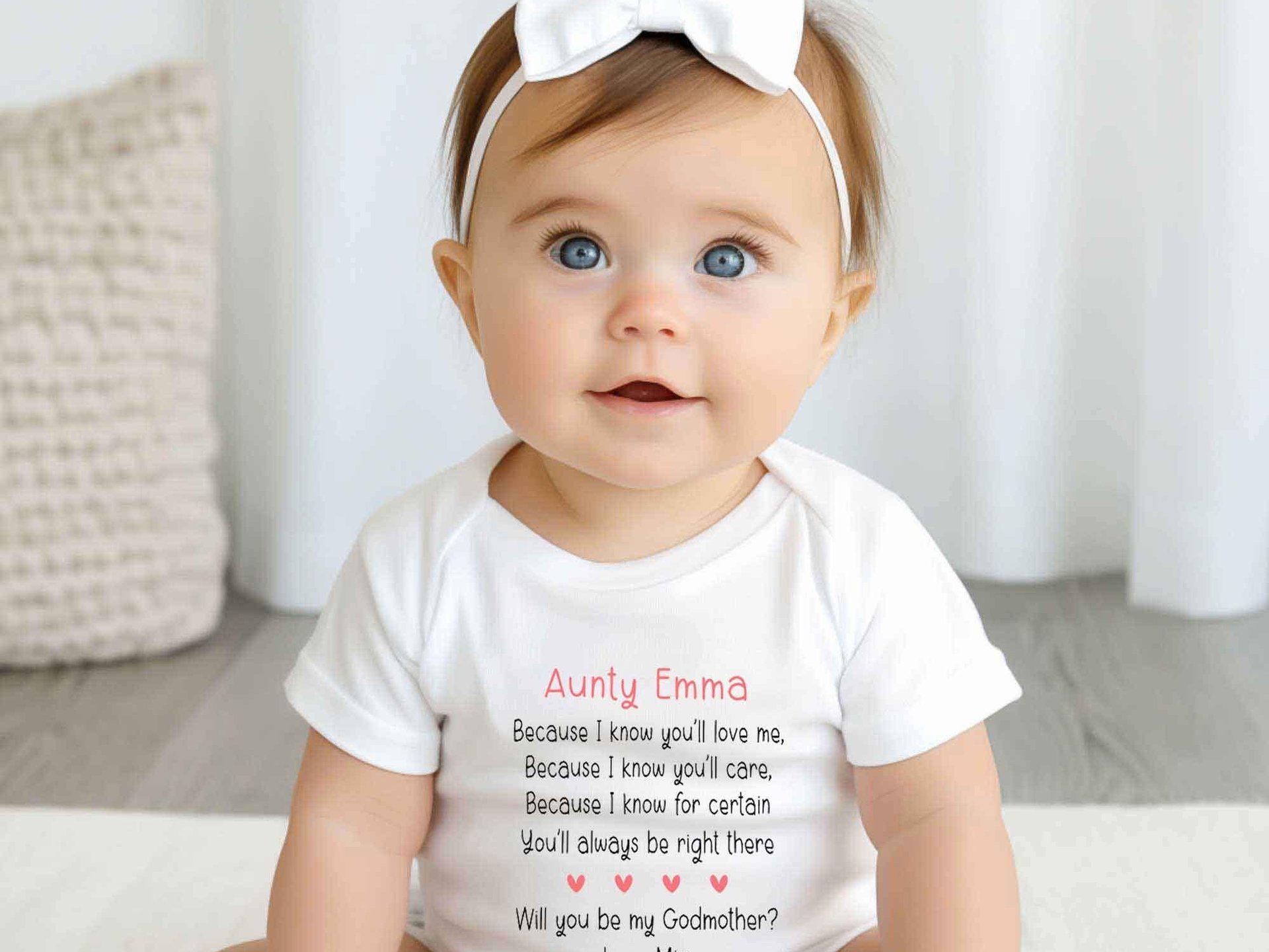 Will you be my Godparents, Godmother, Godfathern personalised proposal baby bodysuit, Christening announcement