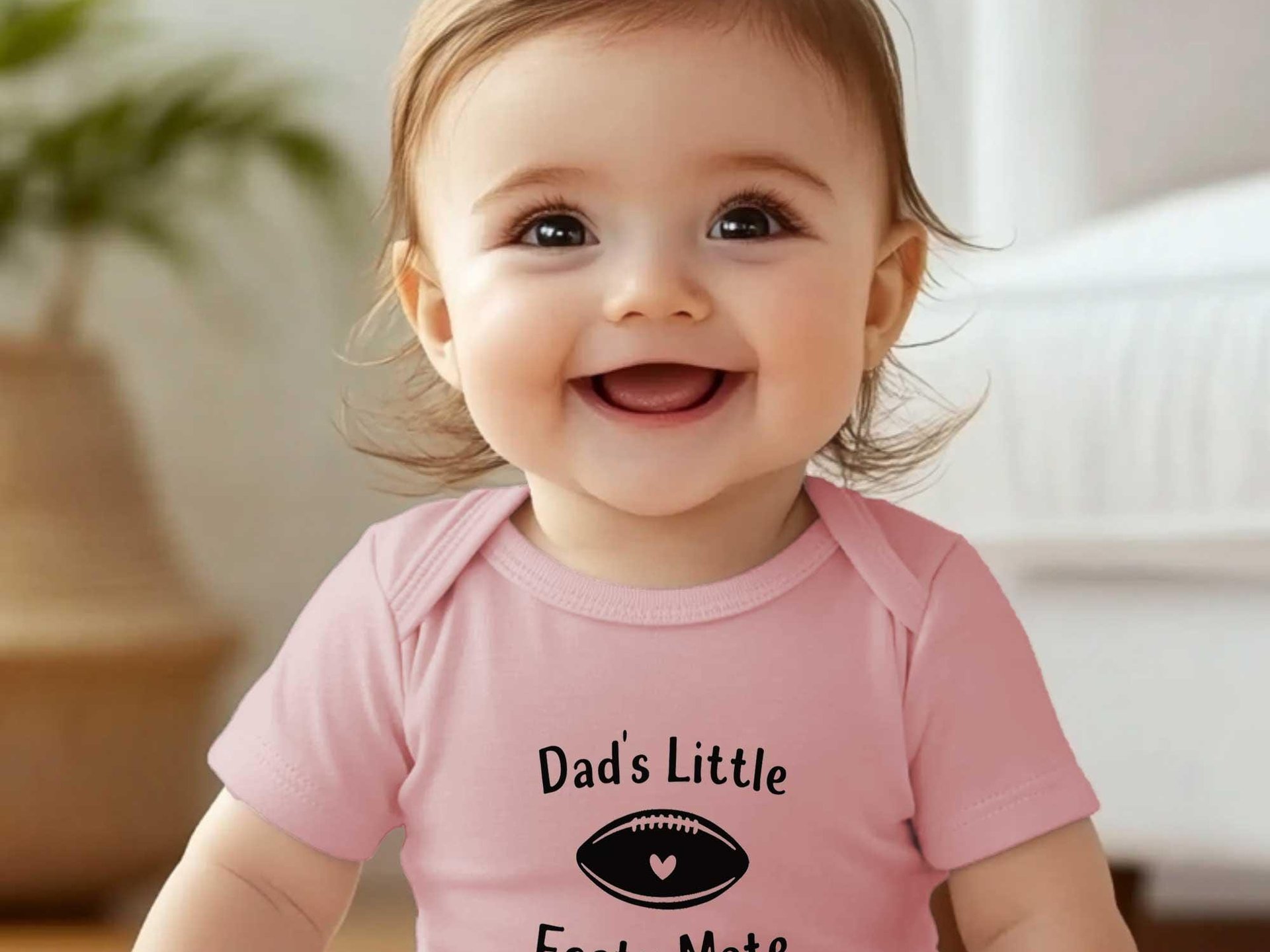 Aussie Football Baby Bodysuit, Dad's Little Footy Mate, Custom Rugby Gift