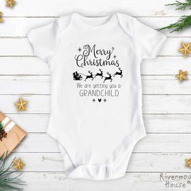 Personalised Christmas Pregnancy Announcement, Grandparents Baby Reveal