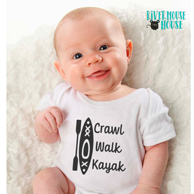 Crawl Walk Kayak Baby Bodysuit