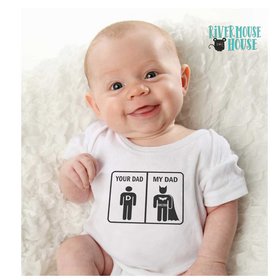 Your Dad - My Dad Funny Superhero Baby Bodysuit