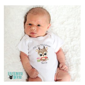 My 1st Christmas Baby Reindeer Personalised Bodysuit