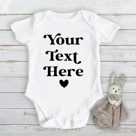 Custom personalised baby bodysuit, add your own text onesie